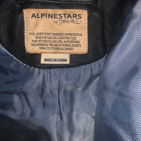 Soft Leather Black and Cream Open Front Jacket - Picture 10 of 11